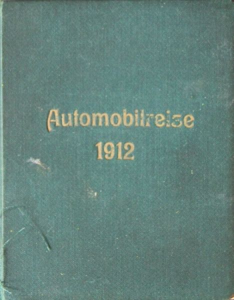 "Automobilreise 1912" handgefertigtes Unikat Fotoalbum mit Originalfotos 1912 (6402)