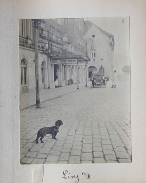 "Automobilreise 1912" handmade Photoalbum 1912 with original photos (6402)