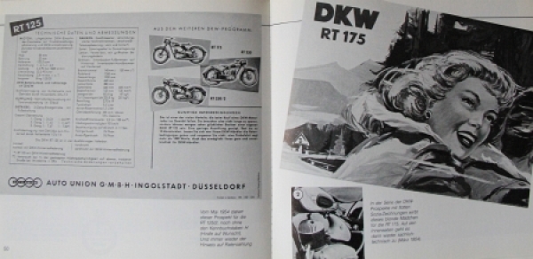Knittel "DKW Motorraeder 1949-58" Motorbike-History 1988 (6439)