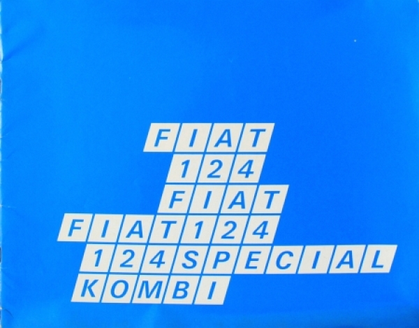 Fiat 124 Special - Station-Wagon Modelprogram 1969 Carbrochure (6467)