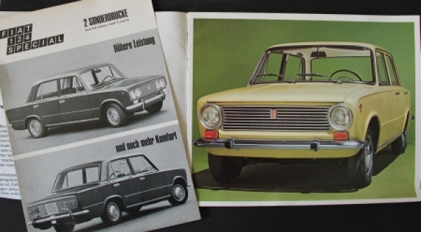 Fiat 124 Special - Station-Wagon Modelprogram 1969 Carbrochure (6467)