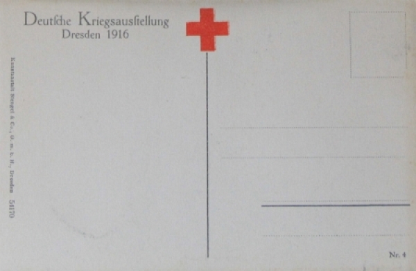 Fokker Aeroplane by  Max Immelmann 1916 "Deutsche Kriegsausstellung" Postcard (6491)