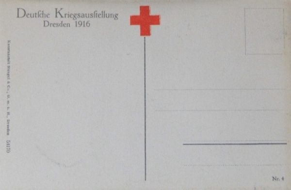 Fokker Flugzeug von Max Immelmann 1916 "Deutsche Kriegsausstellung" Postkarte (6491)