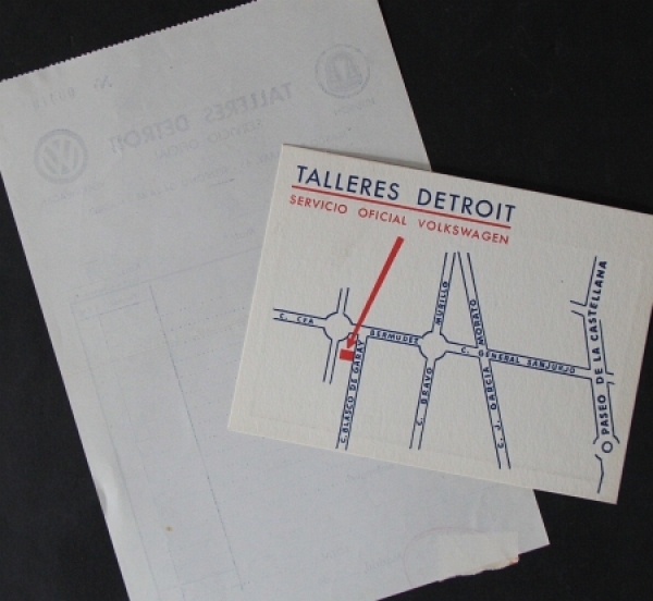 Volkswagen Modelprogram 1953 "Talleres, Detroit - Madrid" Carservice-Documents (6515)