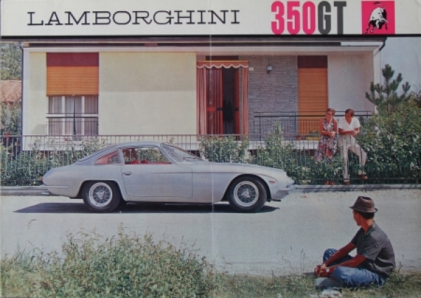 Lamborghini 350 GT Modelprogram 1964 Carbrochure (6534)