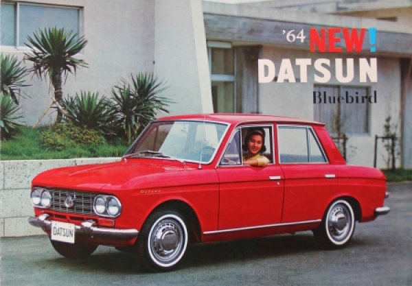 Datsun Bluebird Modelprogram 1964 Carbrochure (6540)