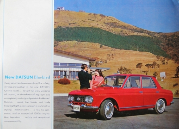 Datsun Bluebird Modelprogram 1964 Carbrochure (6540)