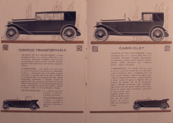 Delage Modelprogram 1924 Carbrochure (8740)