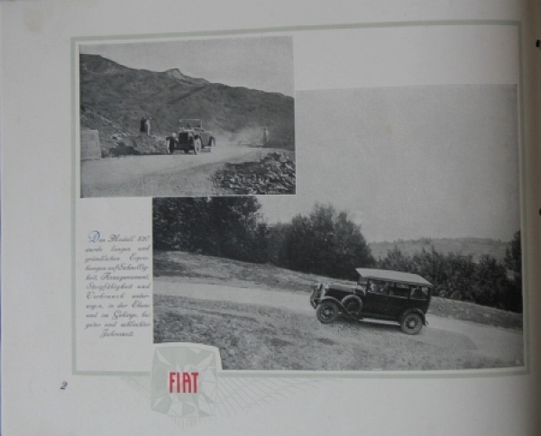 Fiat 520 Modelprogram 1928 Prestigebrochure (7414)