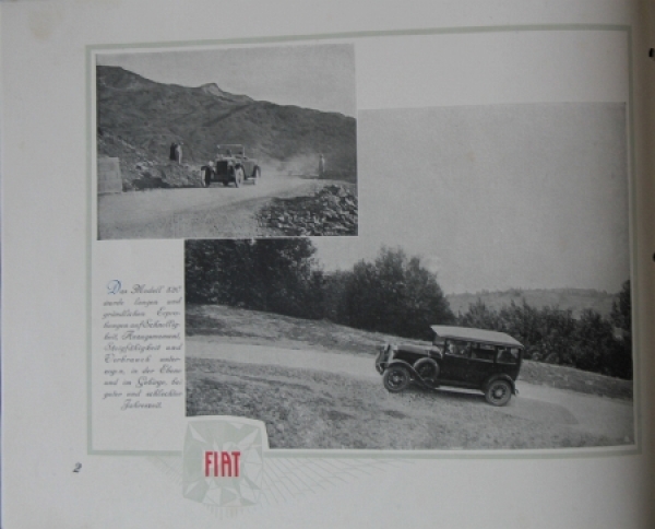 Fiat Modellprogramm 1928 Prunkkatalog (7414)