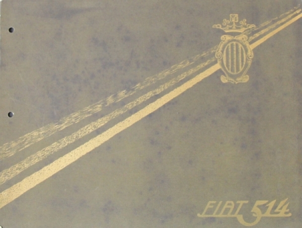 Fiat 514 Modelprogram 1930 Carbrochure (7425)