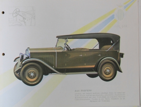Fiat 514 Modelprogram 1930 Carbrochure (7425)