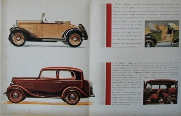 Fiat Balilla Modelprogram 1934 Carbrochure (7427)