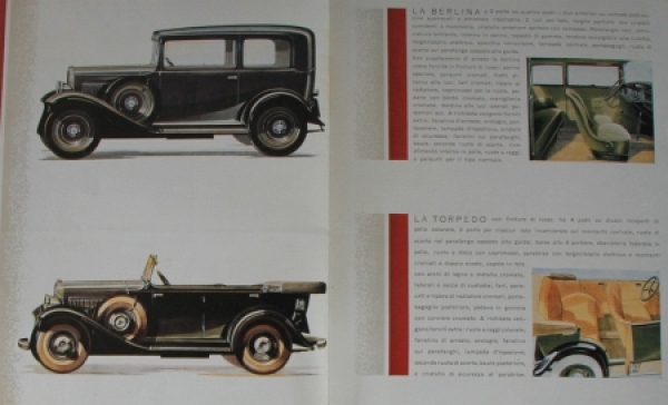 Fiat Balilla Modelprogram 1934 Carbrochure (7427)