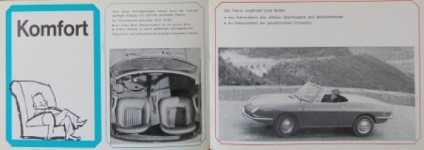 Fiat 850 Spider Modelprogram 1966 only Dealer-Brochure (7476)