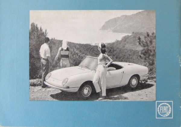 Fiat 850 Spider Modelprogram 1966 only Dealer-Brochure (7476)