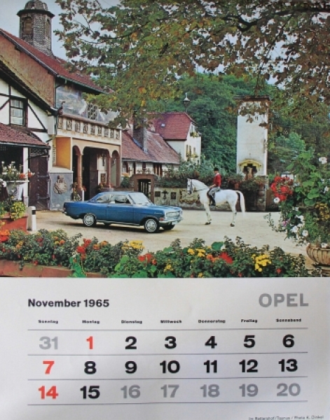 Opel Advertising-Year-Calendar 1965 (6676)
