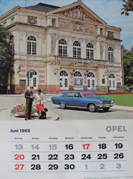 Opel Advertising-Year-Calendar 1965 (6676)