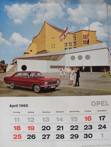 Opel Advertising-Year-Calendar 1965 (6676)