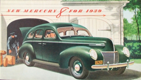 Ford Mercury 8 Modelprogram 1939 Carbrochure (8581)