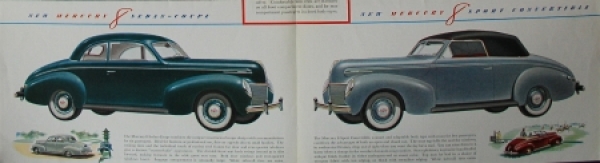 Ford Mercury 8 Modelprogram 1939 Carbrochure (8581)