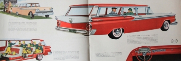 Ford Station Wagon Modelprogram 1959 Carbrochure (8623)