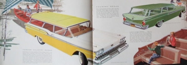Ford Station Wagon Modelprogram 1959 Carbrochure (8623)