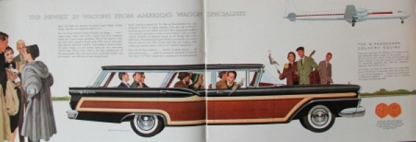 Ford Station Wagon Modelprogram 1959 Carbrochure (8623)