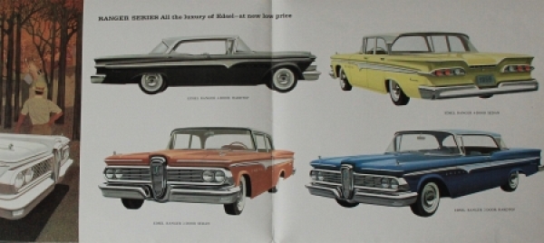 Edsel Ford Modellprogramm 1959 "The car that makes history" Automobilprospekt (5394)