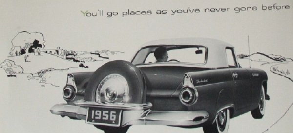 Ford Thunderbird Modelprogram 1956 Carbrochure (8621)