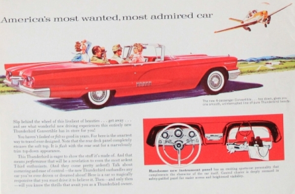 Ford Thunderbird Modelprogram 1958 Carbrochure (7333)