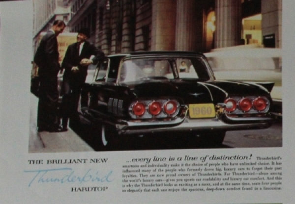 Ford Thunderbird 1960 Carbrochure (7355)