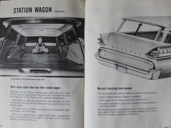 Ford Mercury Modelprogram 1959 "New Car Buyer's Guide" Carbrochure (6720)