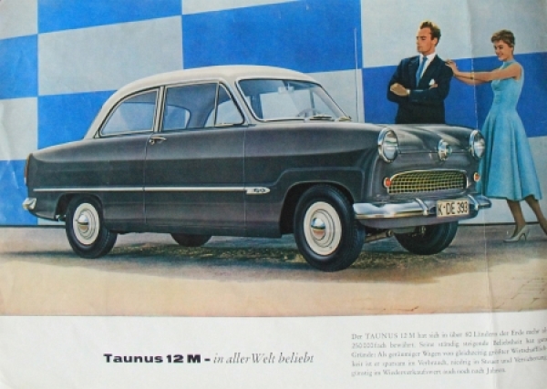 Ford Taunus 12 M Modelprogram 1953 Carbrochure (2597)