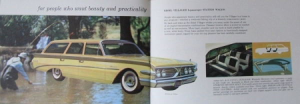 Edsel Ford Modellprogramm 1960 "New-nifty-thrifty" Automobilprospekt (6729)