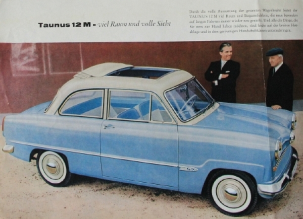 Ford Taunus 12 M Modelprogram 1953 Carbrochure (2597)