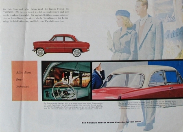 Ford Taunus 12 M Modelprogram 1953 Carbrochure (2597)