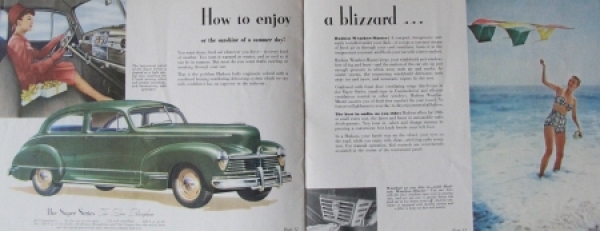 Hudson Commodore Modelprogram 1945 Carbrochure (6733)