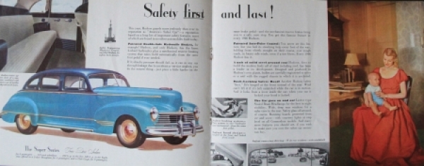 Hudson Commodore Modelprogram 1945 Carbrochure (6733)