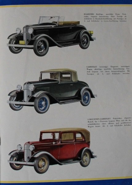 Ford A Modellprogramm 1928 Automobilprospekt (7855)