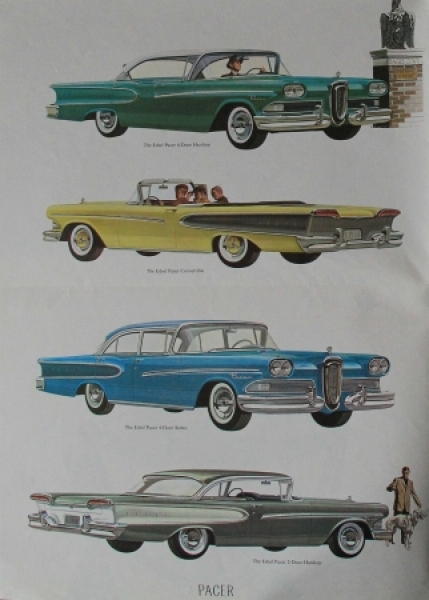 Edsel Ford Modelprogram 1957 Carbrochure (7870)