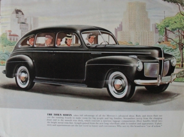 Ford Mercury 8 Modelprogram 1940 Carbrochure (7874)