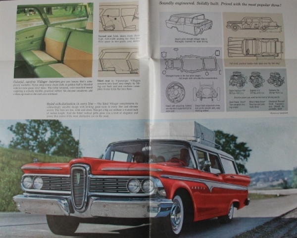 Edsel Ford Station-Wagons Modelprogram 1959 Carbrochure (8794)