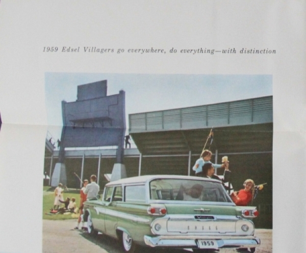 Edsel Ford Station-Wagons Modelprogram 1959 Carbrochure (8794)