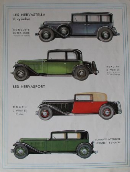 Renault Stella Modelprogram 1932 Carbrochure (6783)