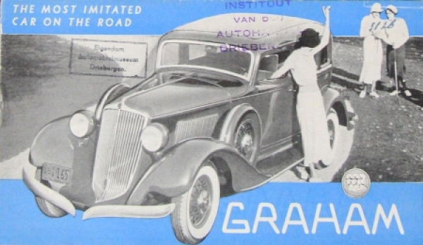 Graham Paige Modelprogram 1936 Carbrochure (8646)