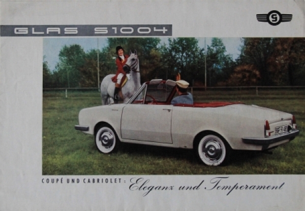 Glas 1004 S Cabriolet Modelprogram 1965 Carbrochure (8657)