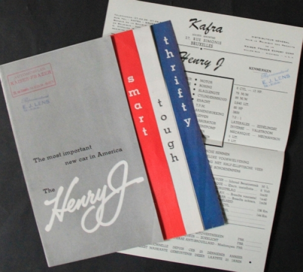 Kaiser Henry J Modelprogram 1950 Carbrochure (6830)