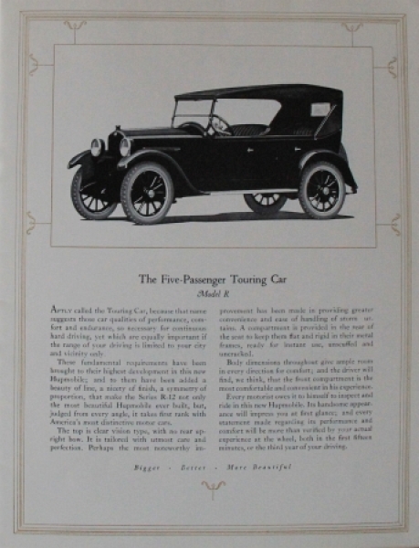 Hupmobile Modellprogramm 1914 Automobilprospekt (8422)