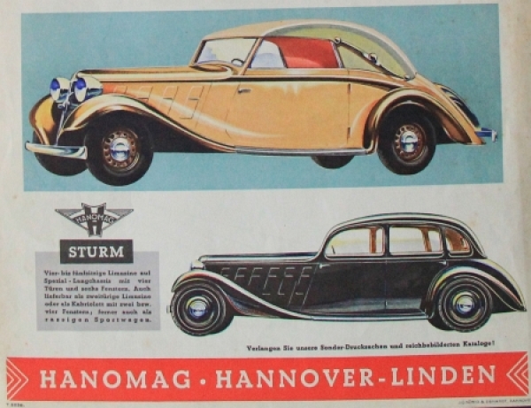 Hanomag Modelprogram 1936 Carbrochure (8665)